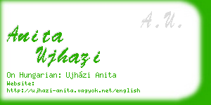 anita ujhazi business card
